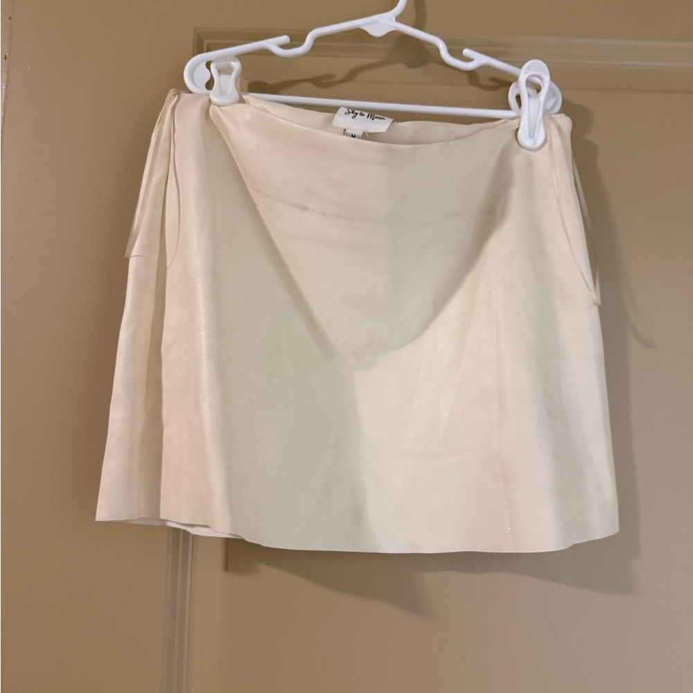 Cream Mini Skirt
